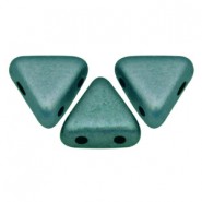 Les perles par Puca® Kheops kralen Metallic mat green turquoise 23980/94104
